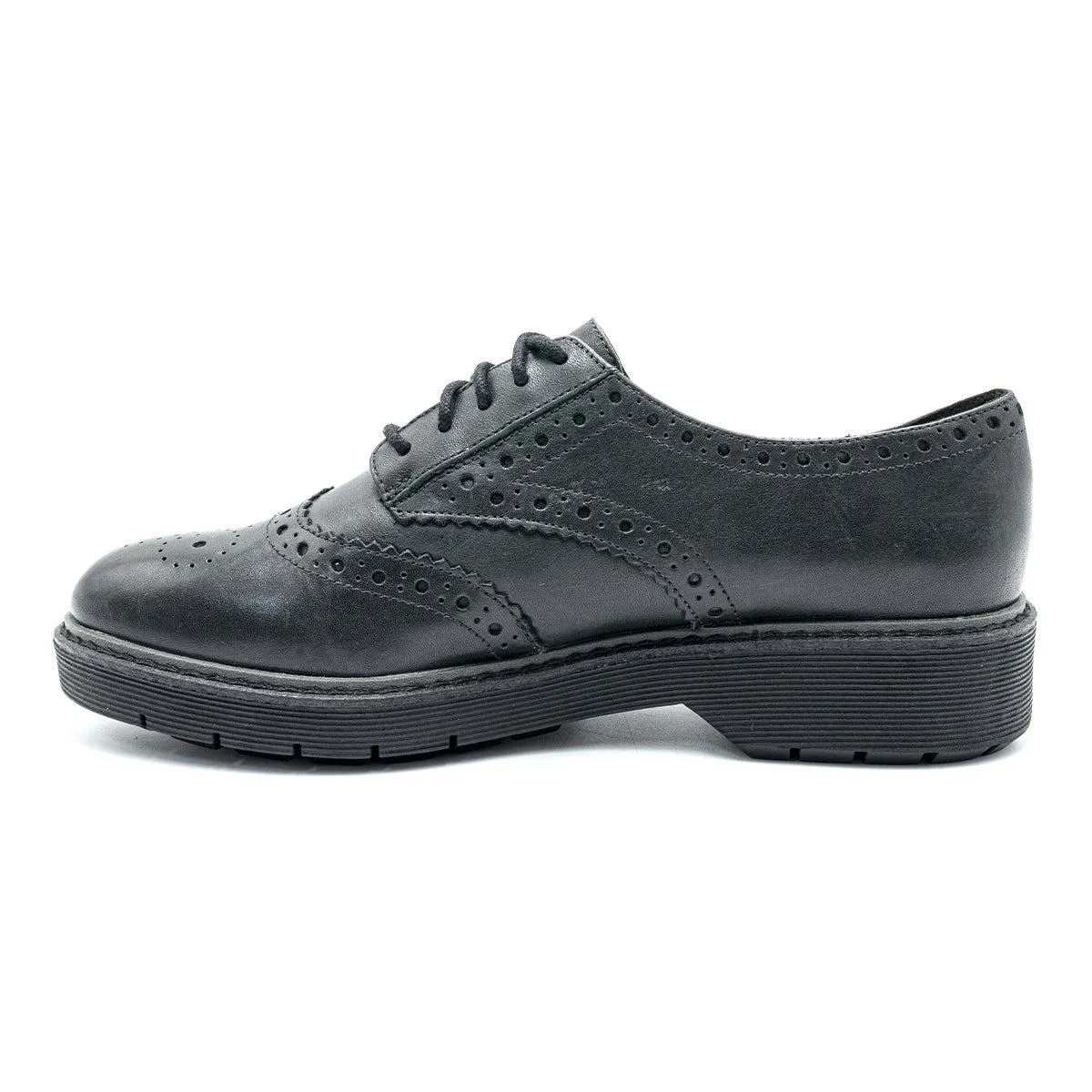 Clarks Brogue Formal Lace Ups Leather Black Colour For Men